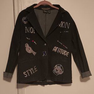 My Wonder Denim Collection Women With Control Awesome Heat Sealed Blazer Ladies